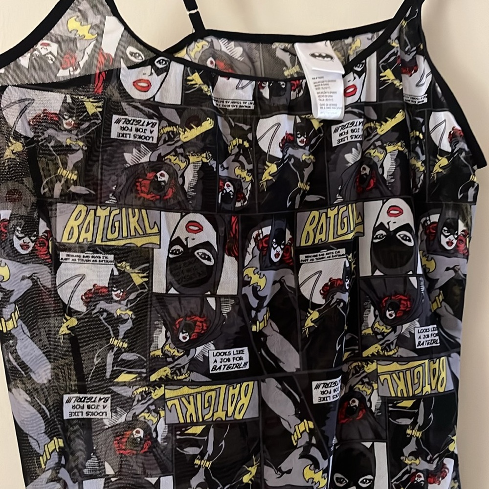 Like new Batgirl camisole or mini dress lingerie nightgown XL juniors sizing